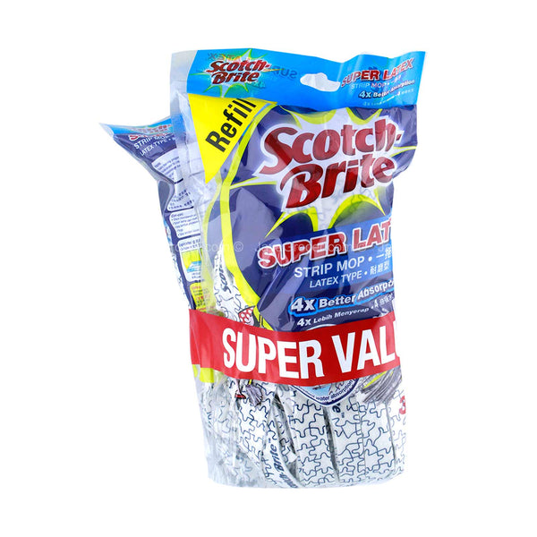 ScottBrite Blue/White Latex Mop Twin Refill 1unit (highest price)