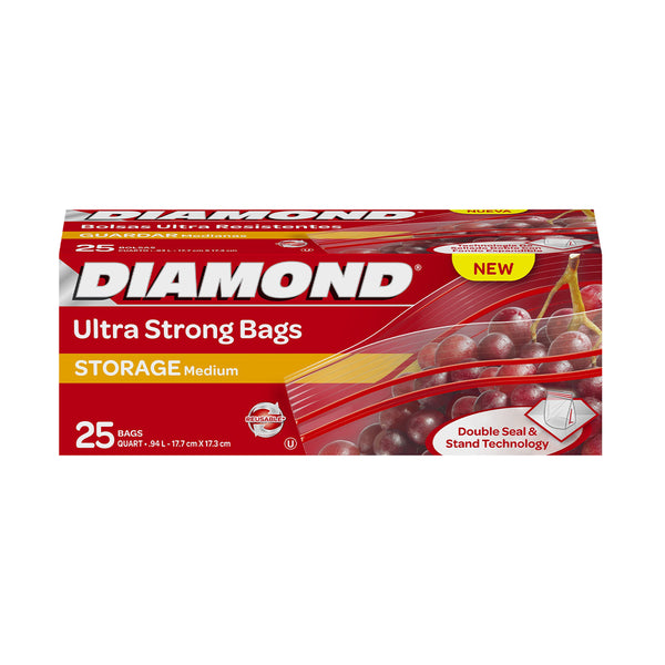 Diamond Sandwich Zipper Bags (Medium) 25pcs/pack (highest price)
