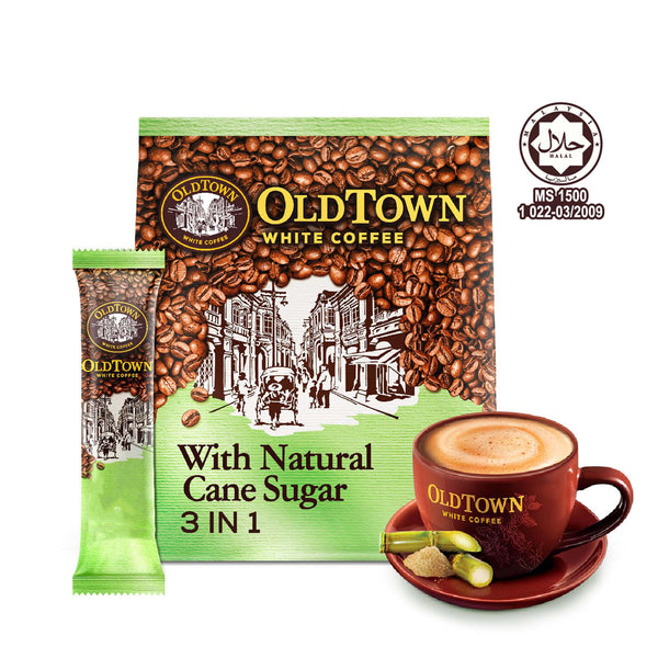Old Town Cane Sugar Instant 3in1 Premix White Coffee 36g x 15