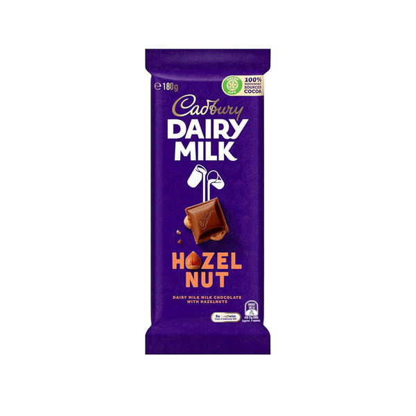 Cadbury Dairy Milk Hazelnut Chocolate Bar 180g