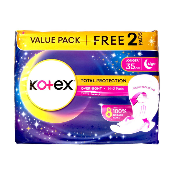 Kotex Overnight Wing Pad Extra Long 35cm 14pcs/pack