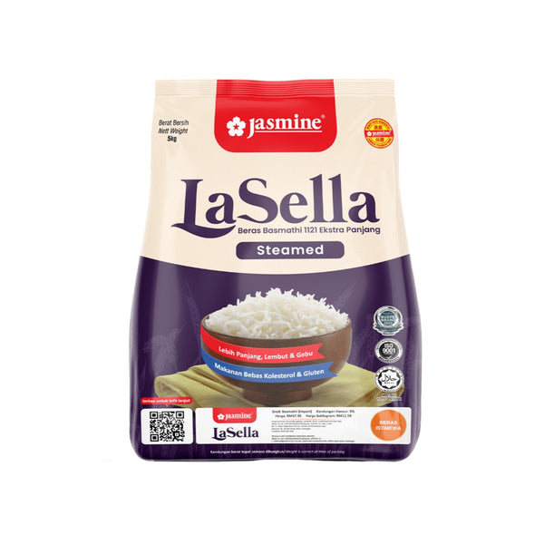 Jasmine Lasella Steamed Basmathi Rice 5kg