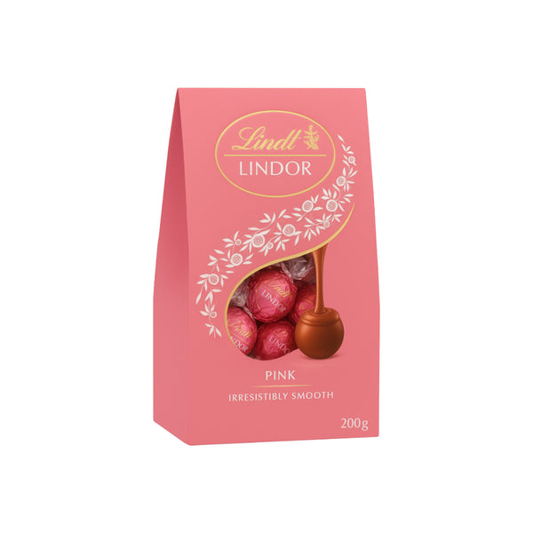 Lindt Lindor Cornet Pink Assorted Chocolates 200g