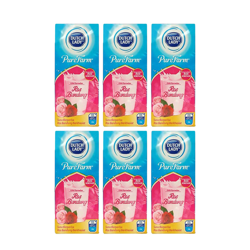 Dutch Lady Rose Bandung UHT Milk 200ml x 6
