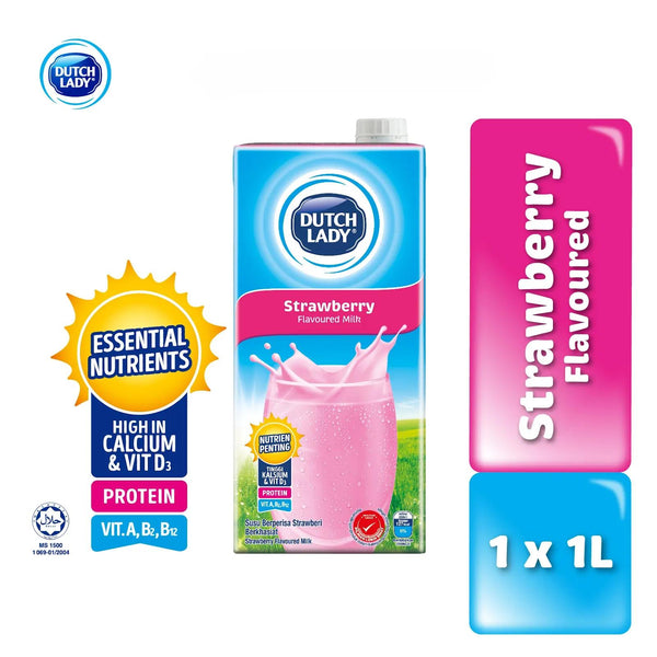 Dutch Lady Pure Farm Strawberry UHT Milk 1L (highest price)