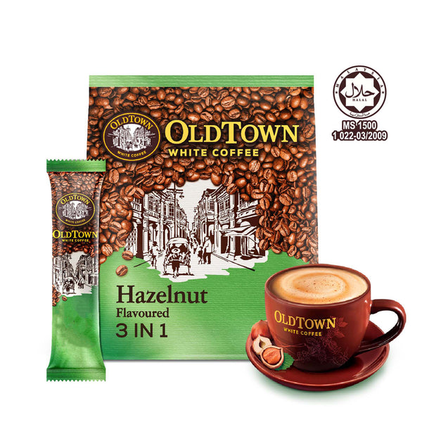 Old Town 3-in-1 Hazelnut Instant White Coffee 570g