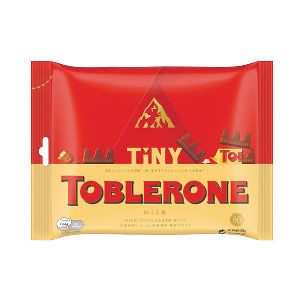 Toblerone Mini Swiss Milk Chocolate with Honey and Almond Nougat 200g (highest price)