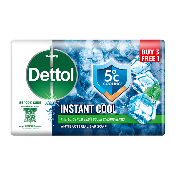 Dettol JUMP Body Soap Cool 3+1 100g+60g