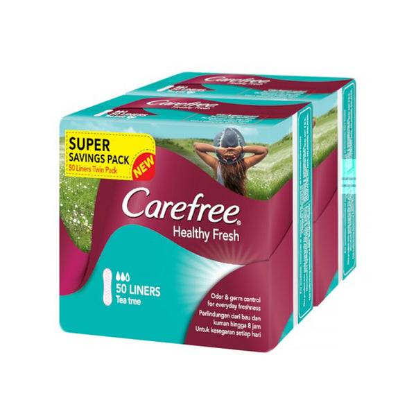Carefree Healthy Fresh Super Dry Pantyliners 50pcs x 2 (highest price)