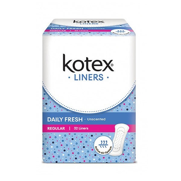 Kotex Regular Unscented Fresh Liners 32sheet/pack (highest price)