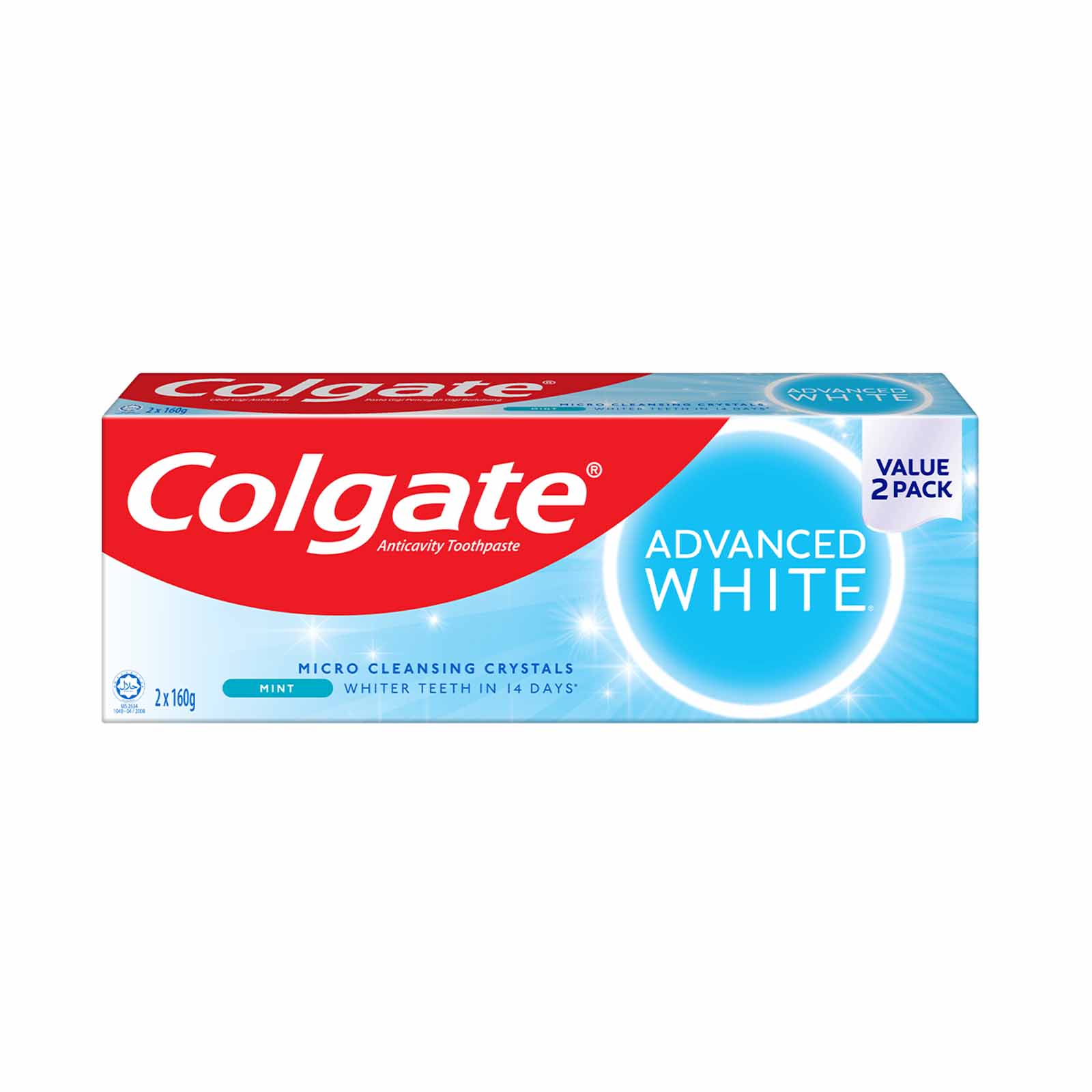 Colgate Advanced Whitening Toothpaste 160g x 2