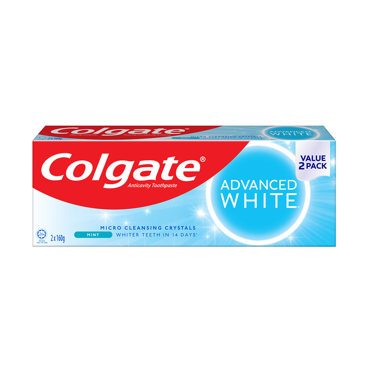 Colgate Advanced Whitening Toothpaste 160g x 2