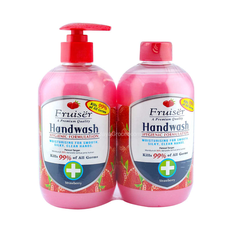 Fruiser Strawberry Hand Wash Twin Pack 500ml x 2
