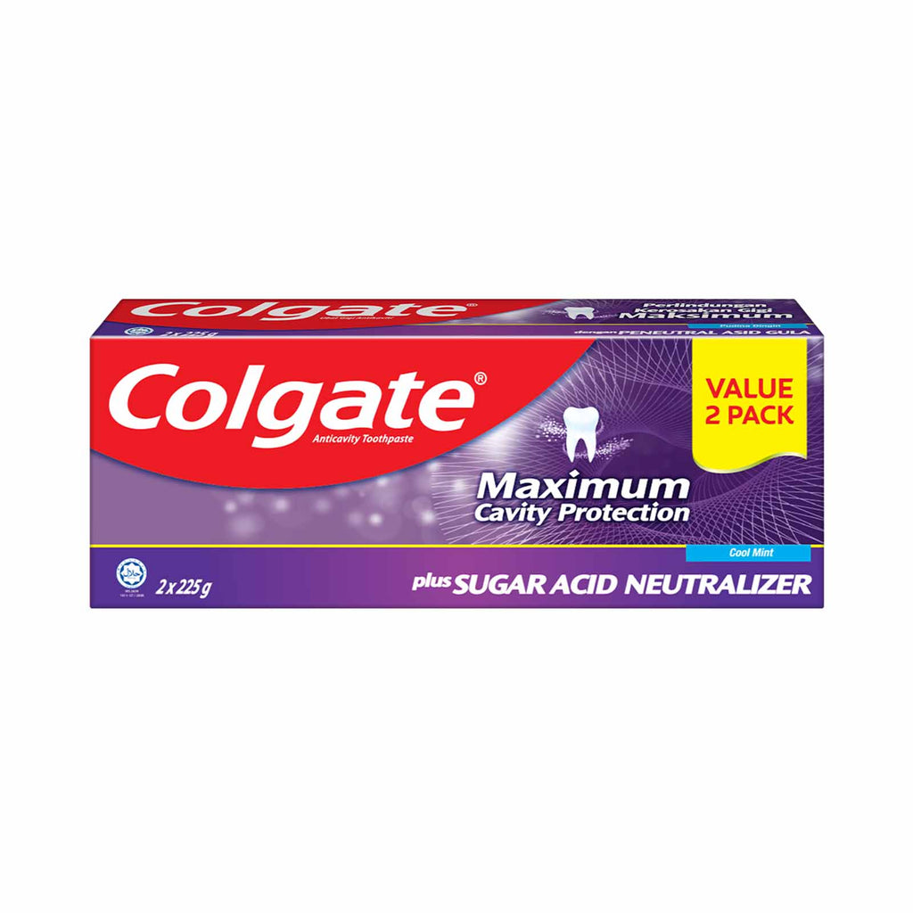 Colgate Sugar Acid Neutraliser Cool Mint Toothpaste 225g x 2