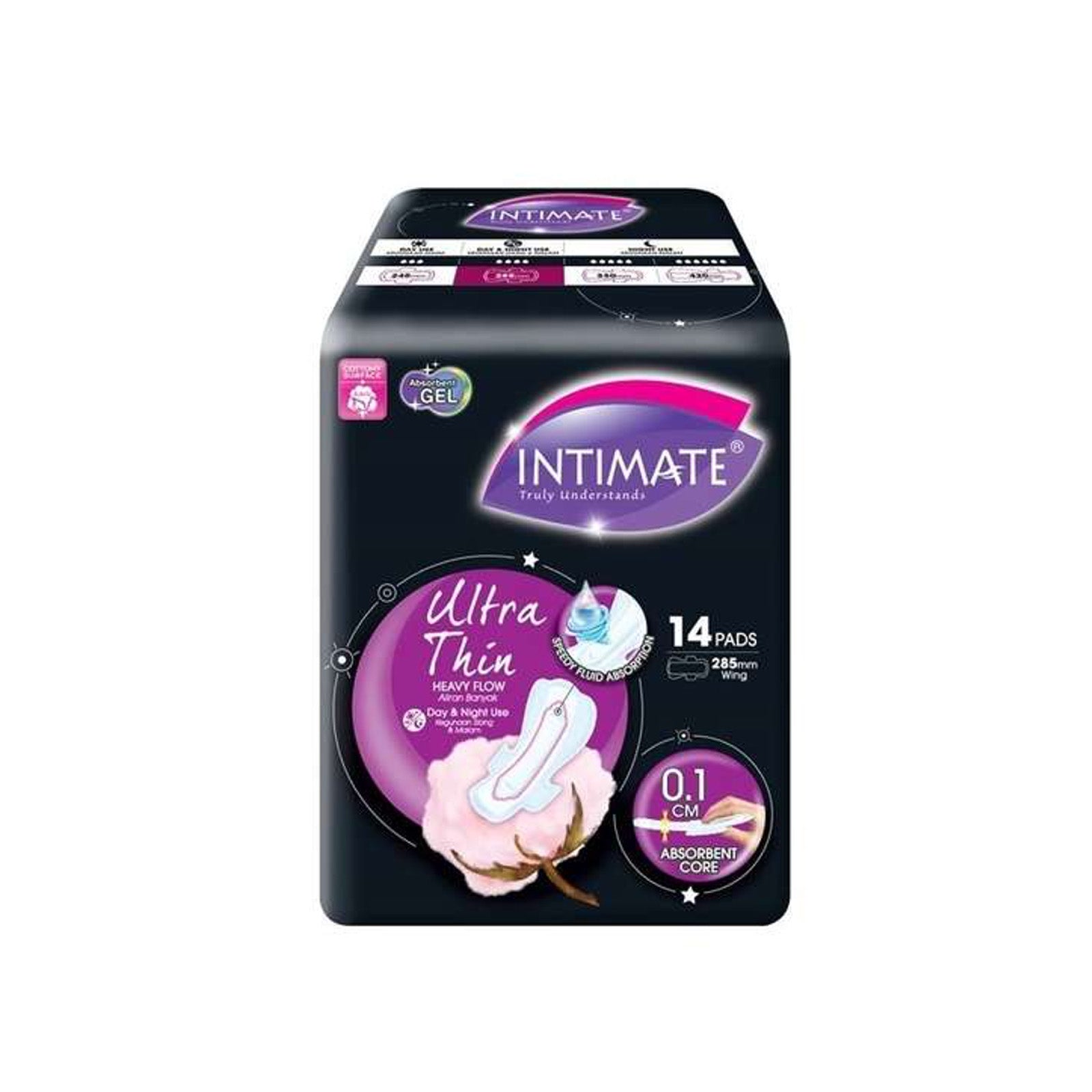 Intimate Ultra Thin Heavy Flow Sanitary Pad (Day/Night) 14pcs/pack