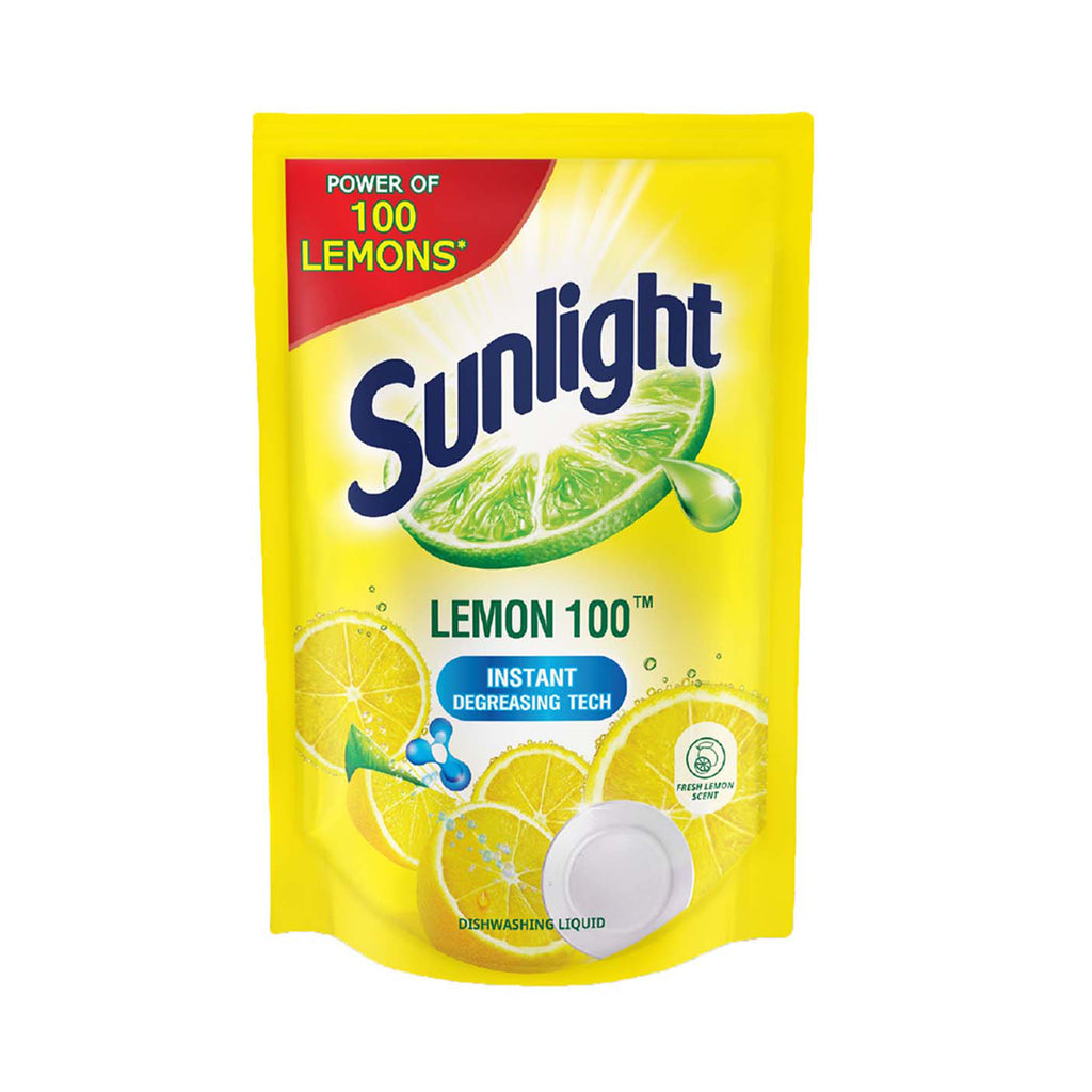 Sunlight Lemon 100 Dishwashing Liquid Refill Pack 700ml