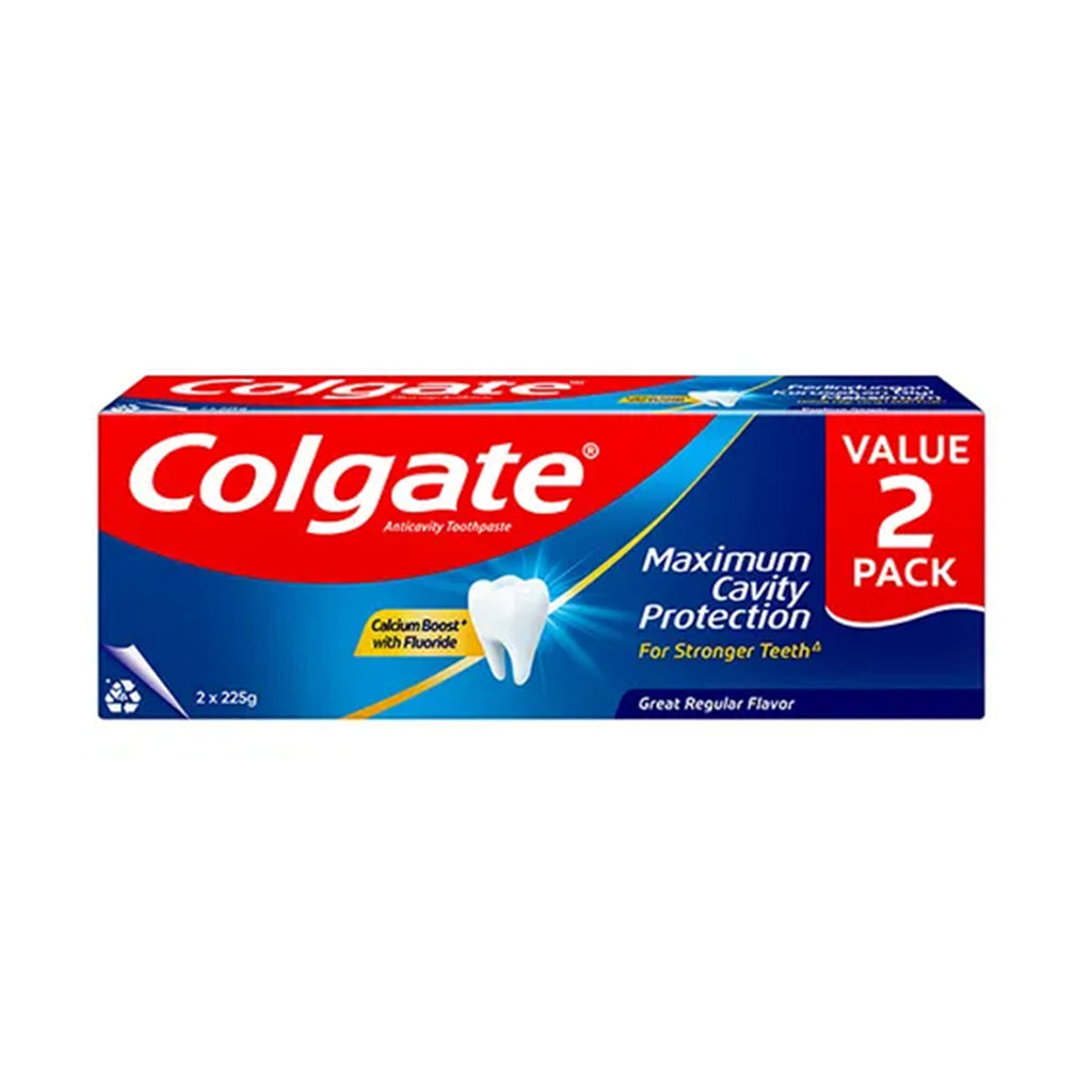 Colgate Maximum Cavity Protection Anticavity Toothpaste 225g x 2