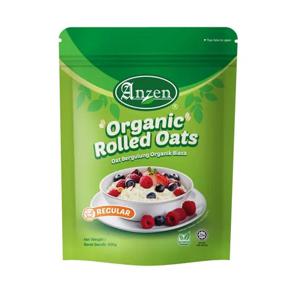 Anzen Regular Organic Rolled Oats 500g