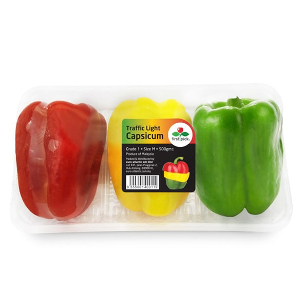 First Pick Traffic Light Capsicum (Malaysia) 500g (highest price)