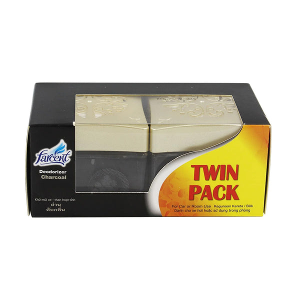 Farcent Charcoal Car Deodorizer Twin Pack 120g x 2 (highest price)