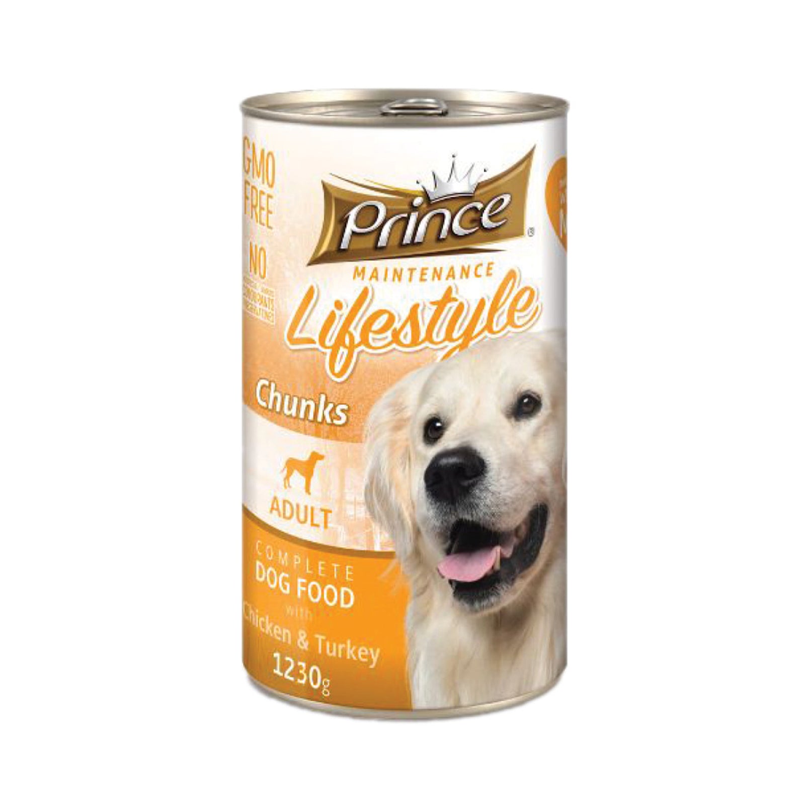 Prince Chicken & Turkey Dog Food Can 1230g