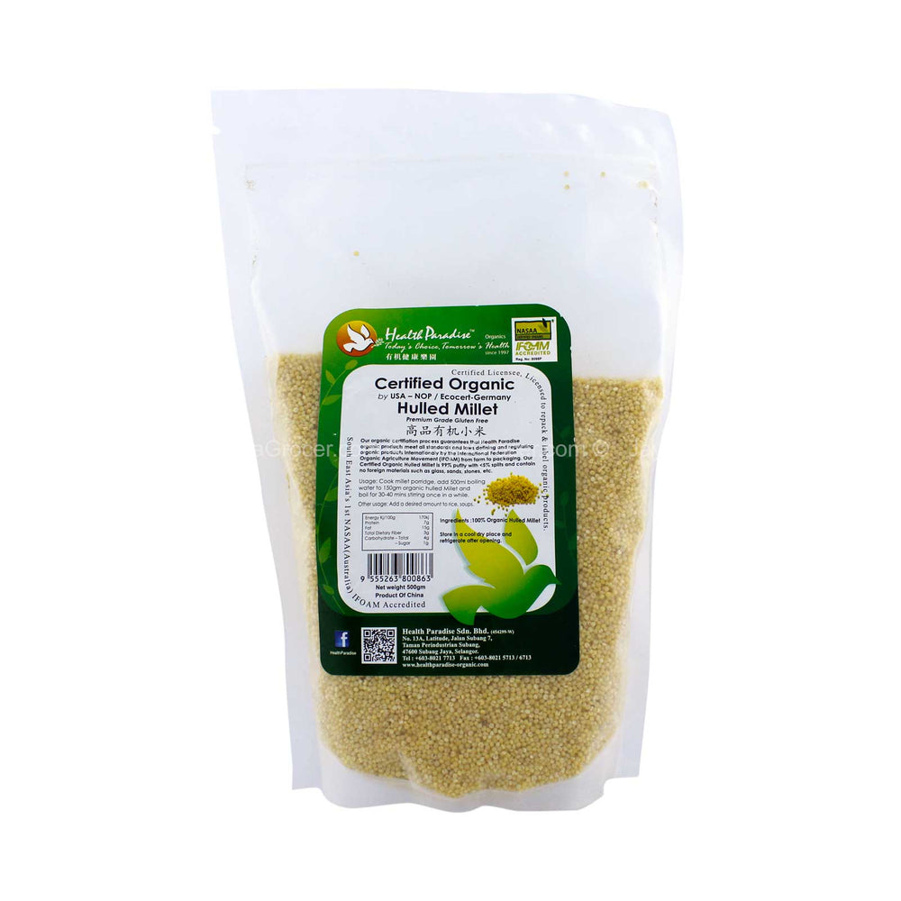 Health Paradise Organic Hulled Millet 500g