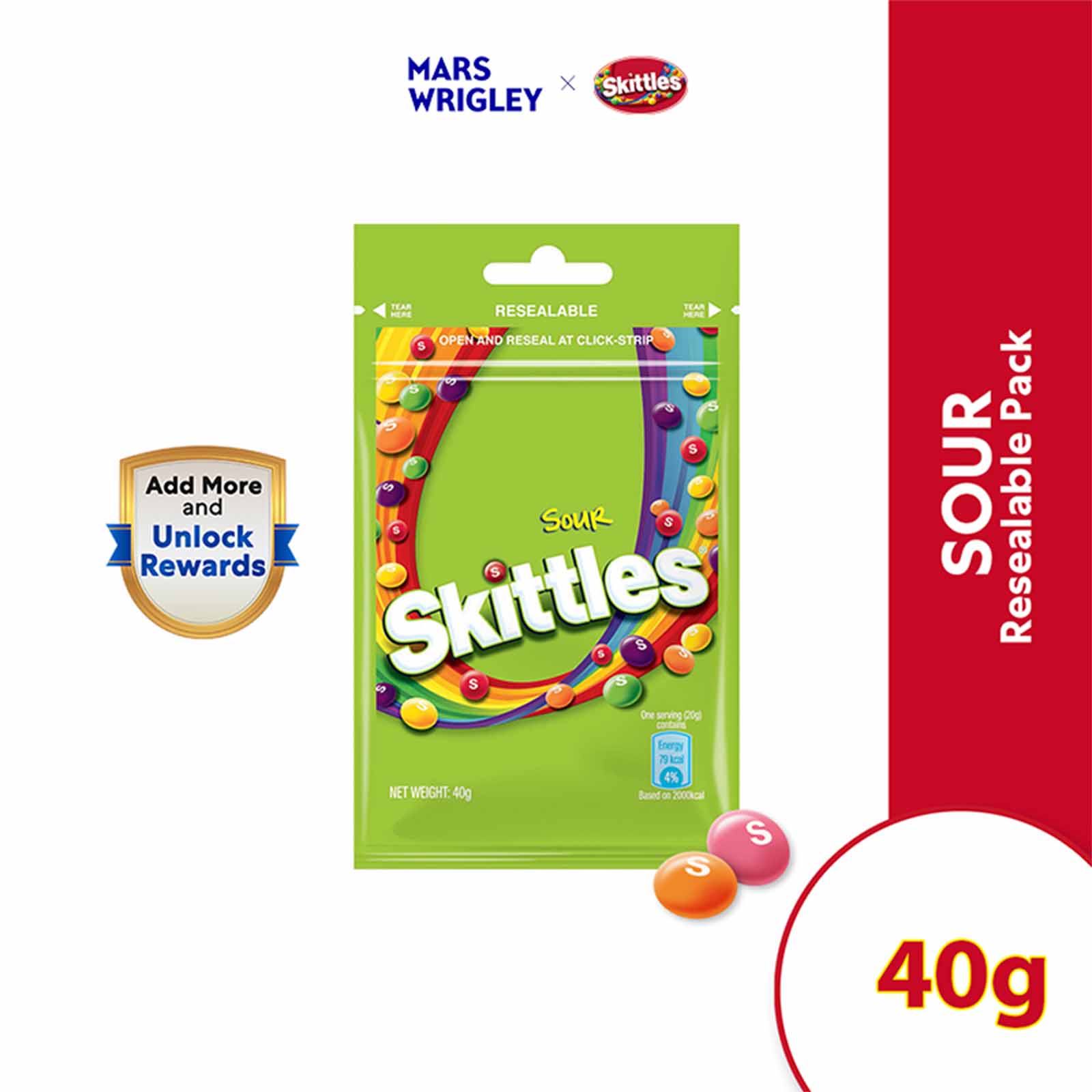 Skittles Sour Candy 40g