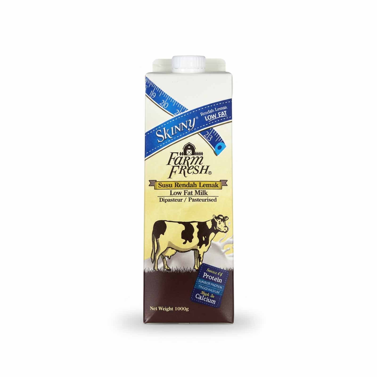 Farm Fresh Skinny Low Fat Pure Fresh Milk 1L