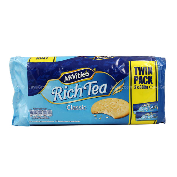 McVities Rich Tea Classic Biscuits (Twin Pack) 300g x 2