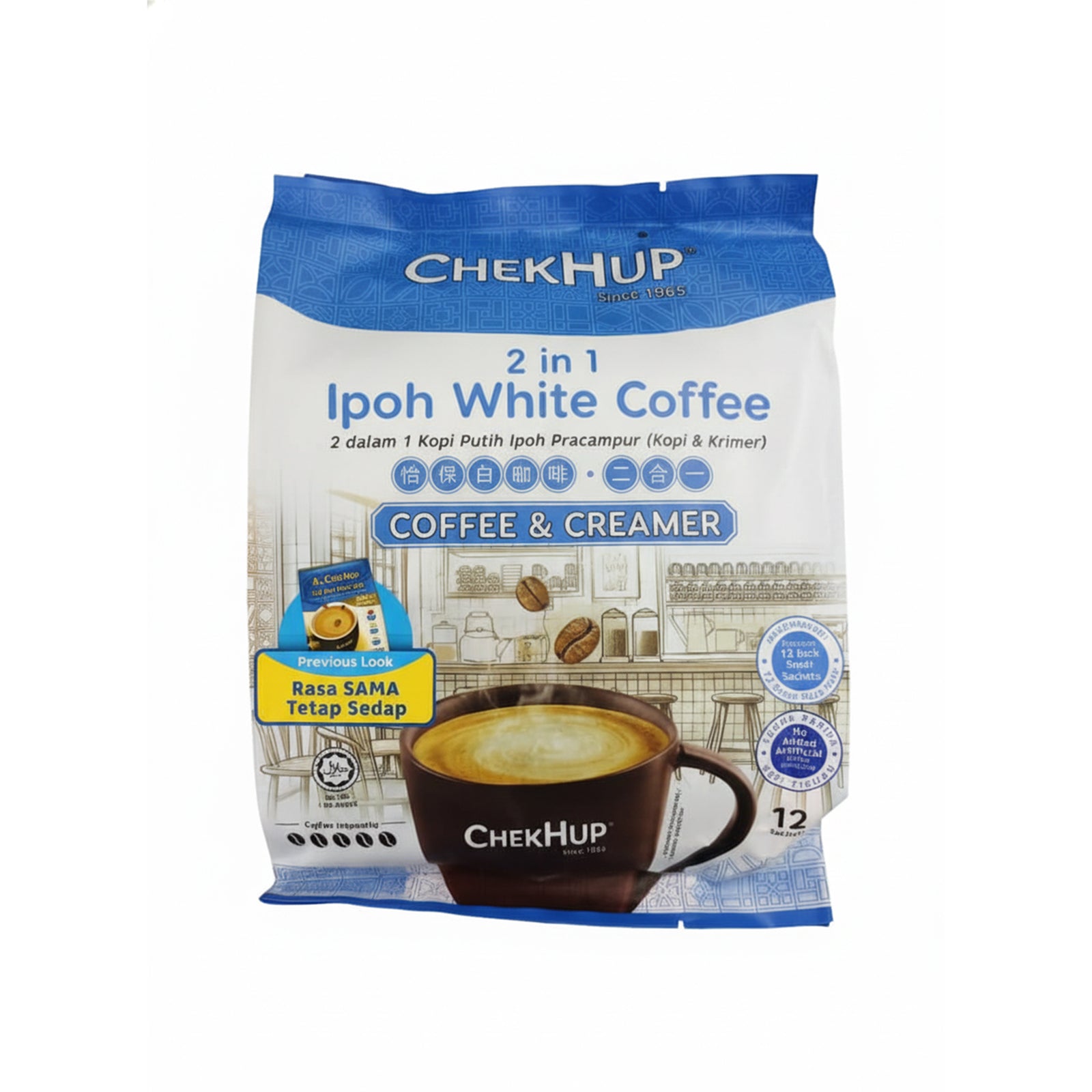 Chek Hup 2-in-1 Instant White Coffee 30g x 12