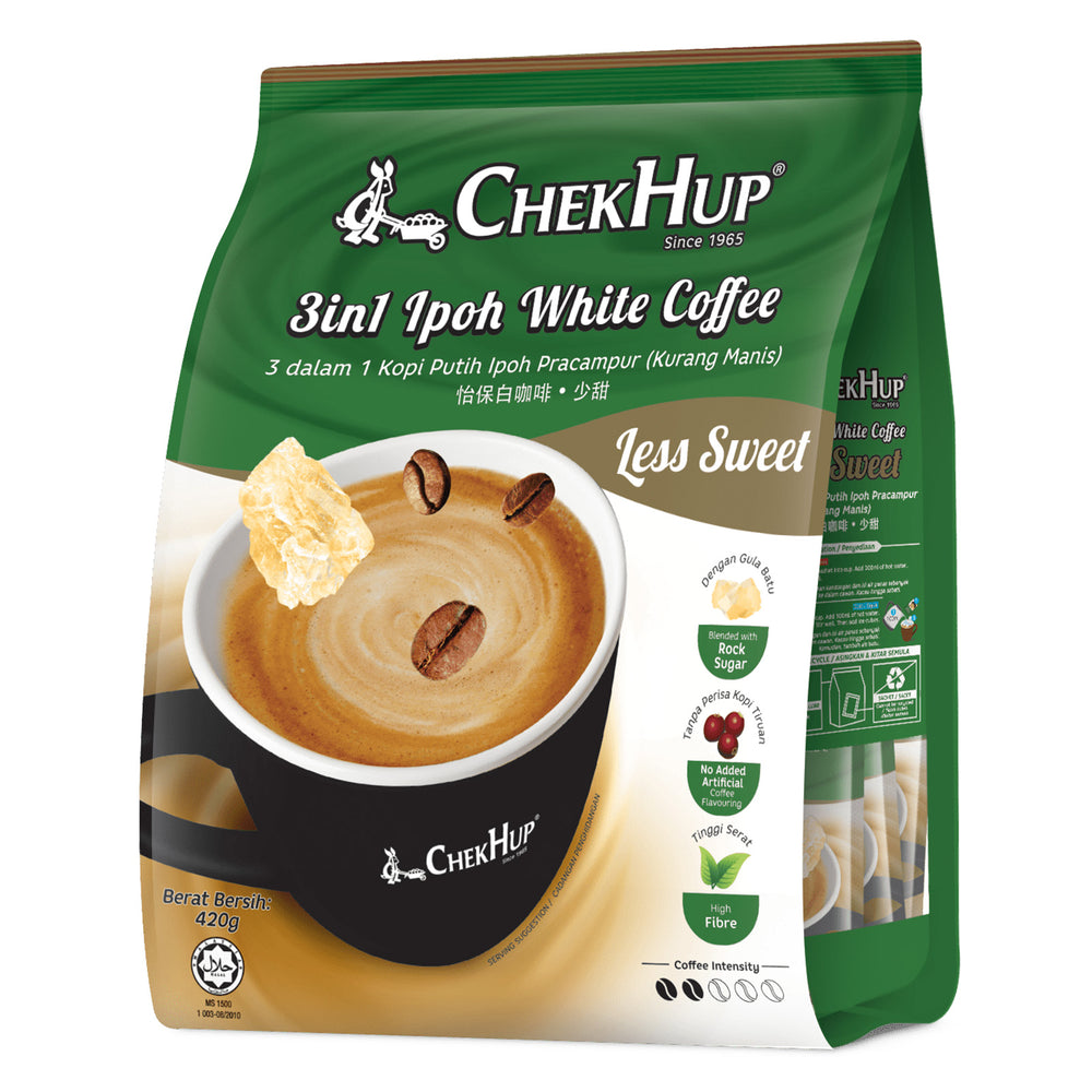 Chek Hup 3-in-1 Instant White Coffee (Less Sweet) 33g x 12