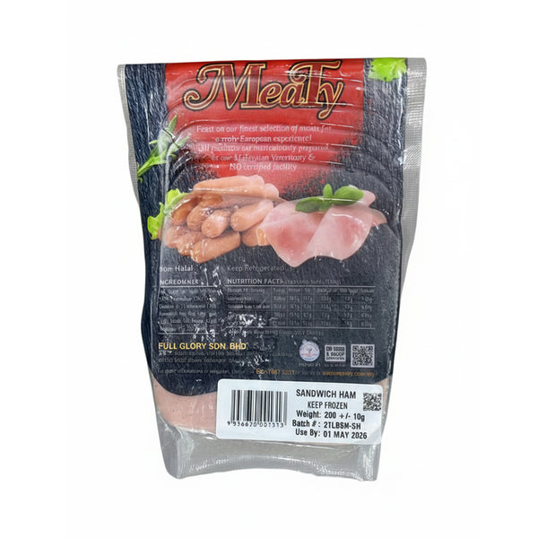[NON-HALAL] Full Glory Pork Sandwich Ham 200g