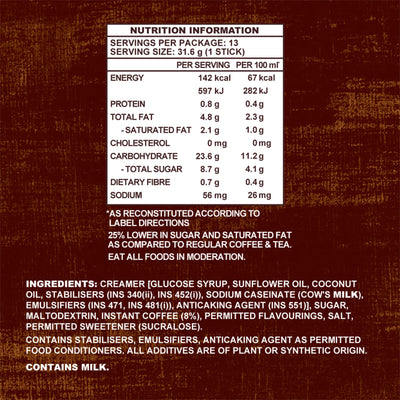 Old Town Less Sugar Instant 3 in 1 Premix White Coffee 31.6g x 15
