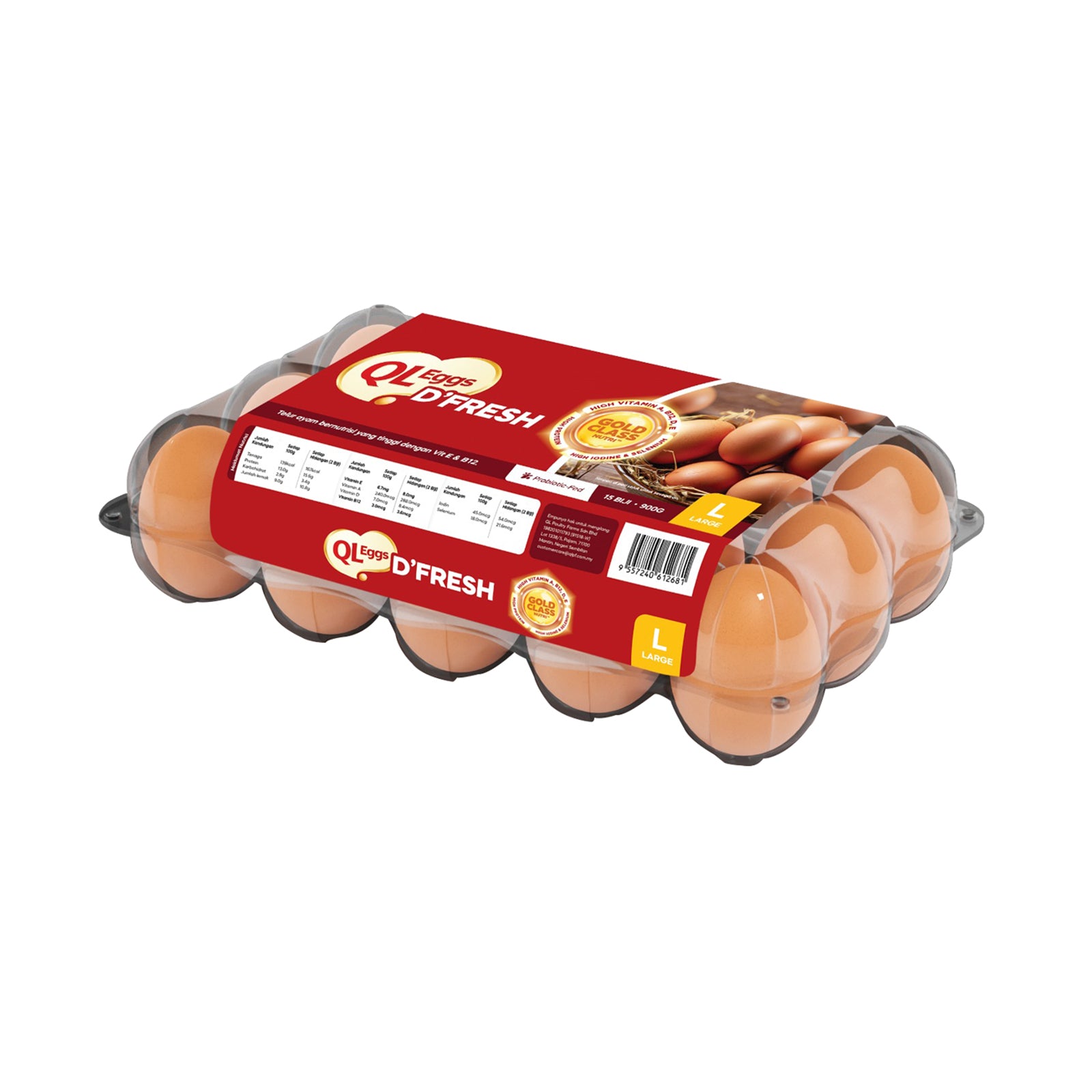 QL Deli Fresh Eggs 15pcs/pack