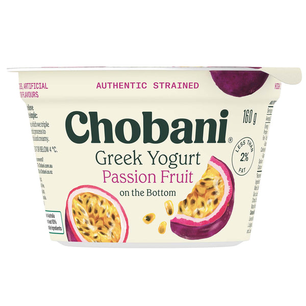 Chobani Greek Yoghurt Passionfruit 2% Fat 160g
