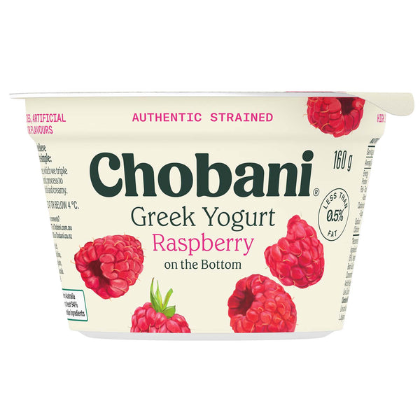 Chobani Raspberry Greek Yogurt 0% Fat 160g