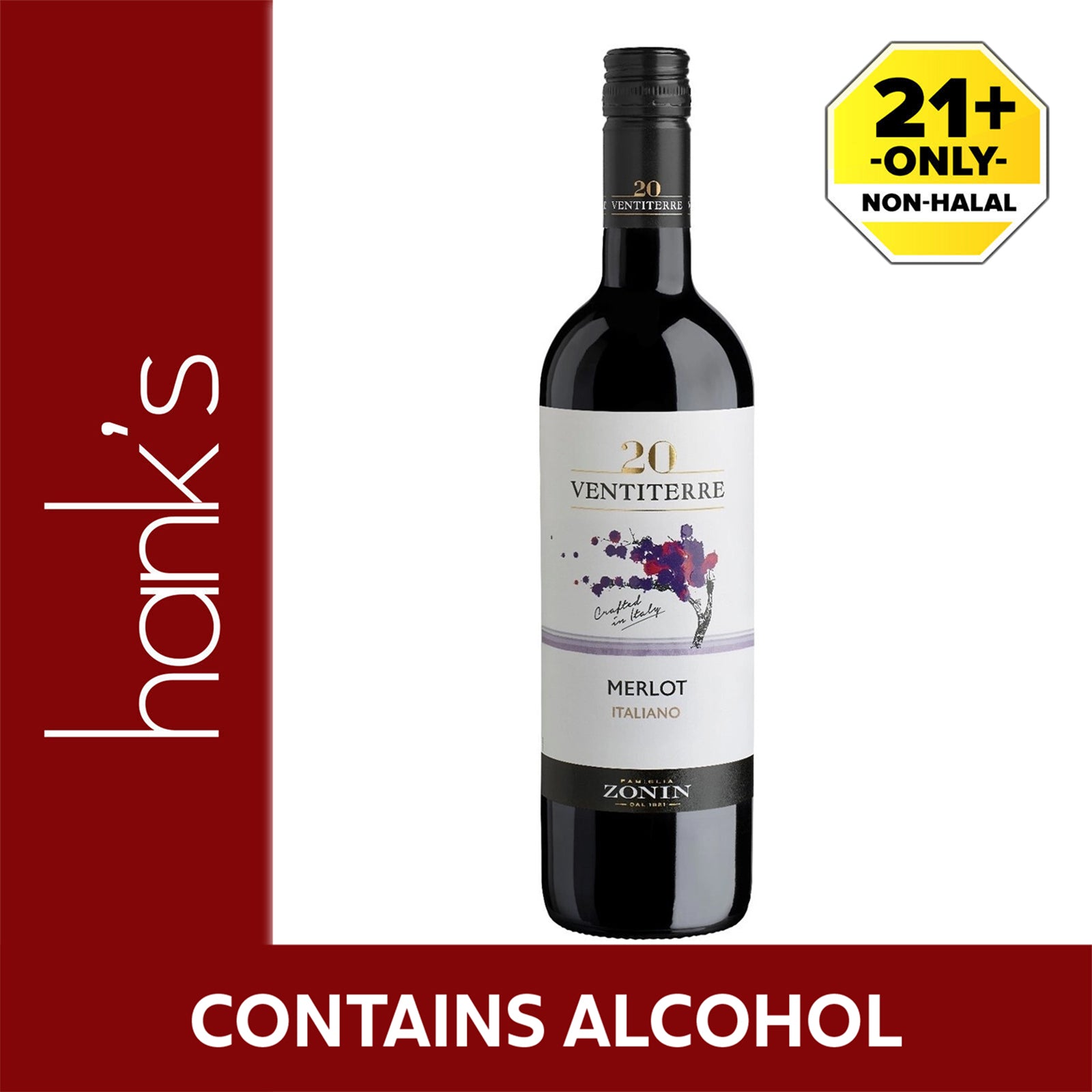 Ventiterre  Merlot Veneto Wine 750ml