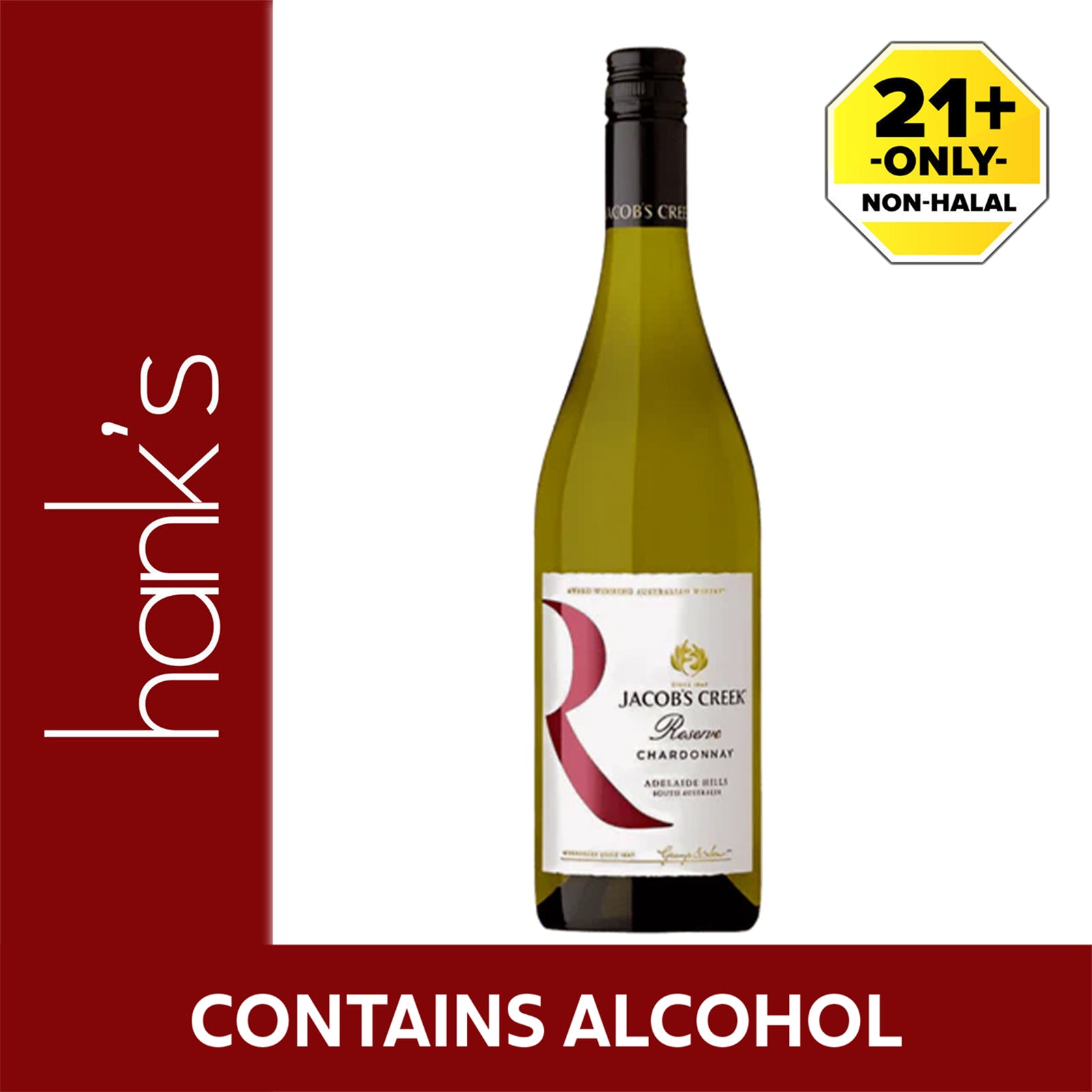 Jacobs Creek Adelaide Hills Reserve Chardonnay Wine 750ml