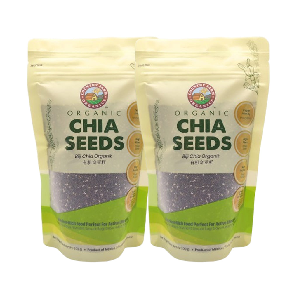 Country Farm Organics Certified Organic Chia Seeds 300g