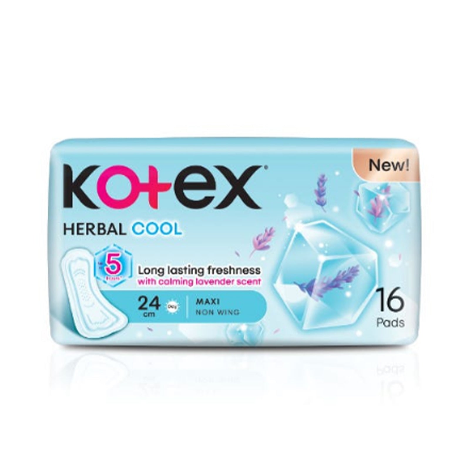 Kotex Natural Care Herbal Cool Maxi 16sheets