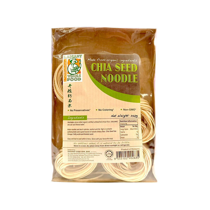 Radiant Organic Noodle Chia Seed 250g