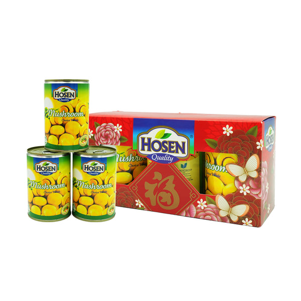 Hosen Canned Whole Mushroom Gift Pack 425g x 3