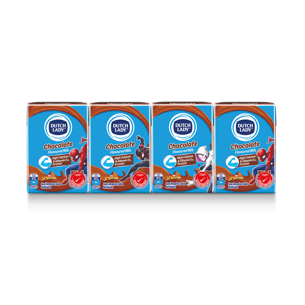 Dutch Lady Milky Marvel Chocolate Flavoured UHT Milk 125ml x 4