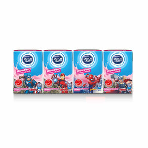 Dutch Lady Milky Marvel Strawberry Flavour UHT Milk 125ml x 4
