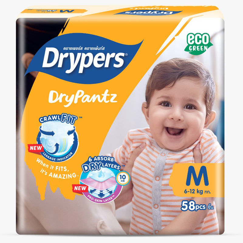 Drypers Drypantz Medium Size 58pcs/pack