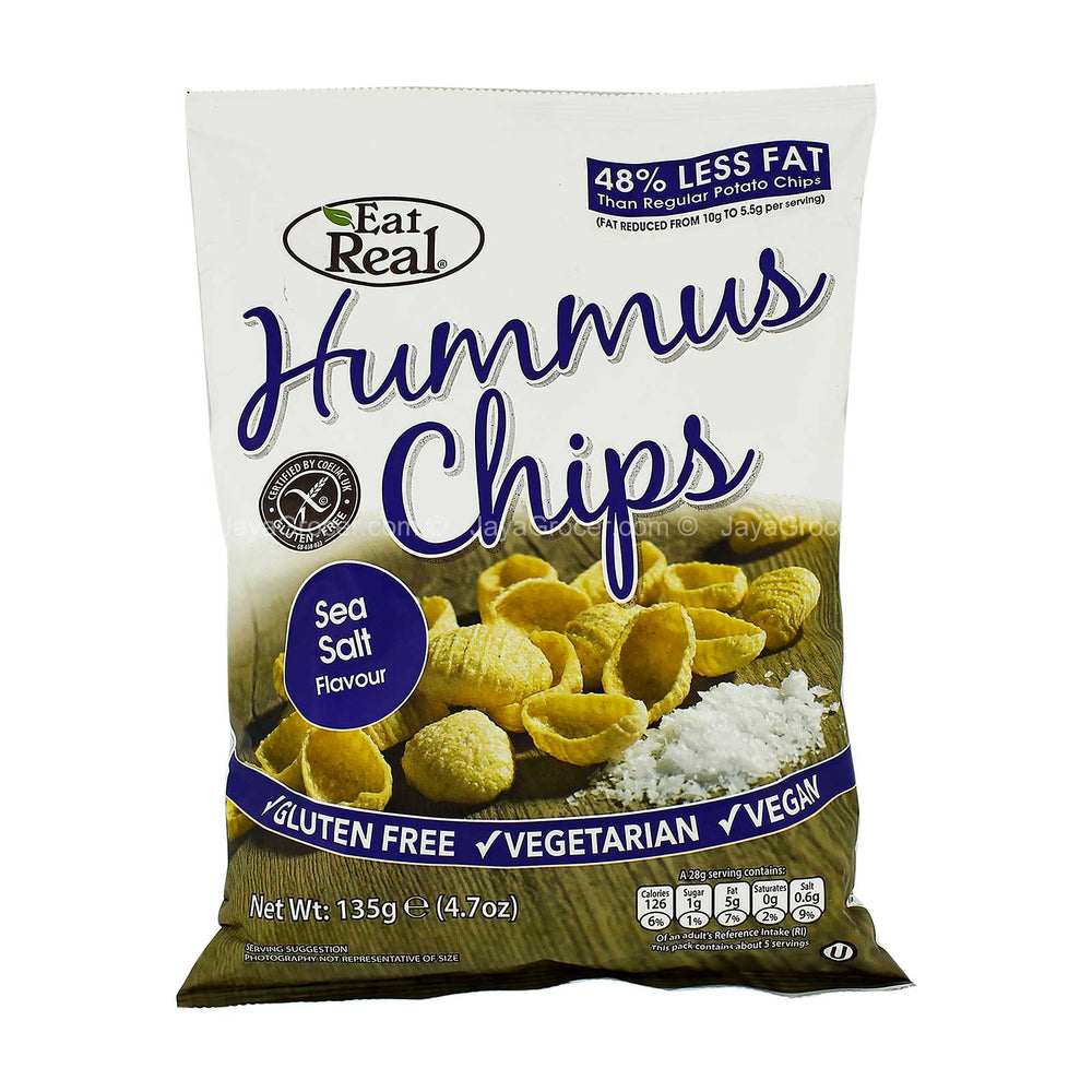 Eat Real Hummus Crisps Sea Salt 110g