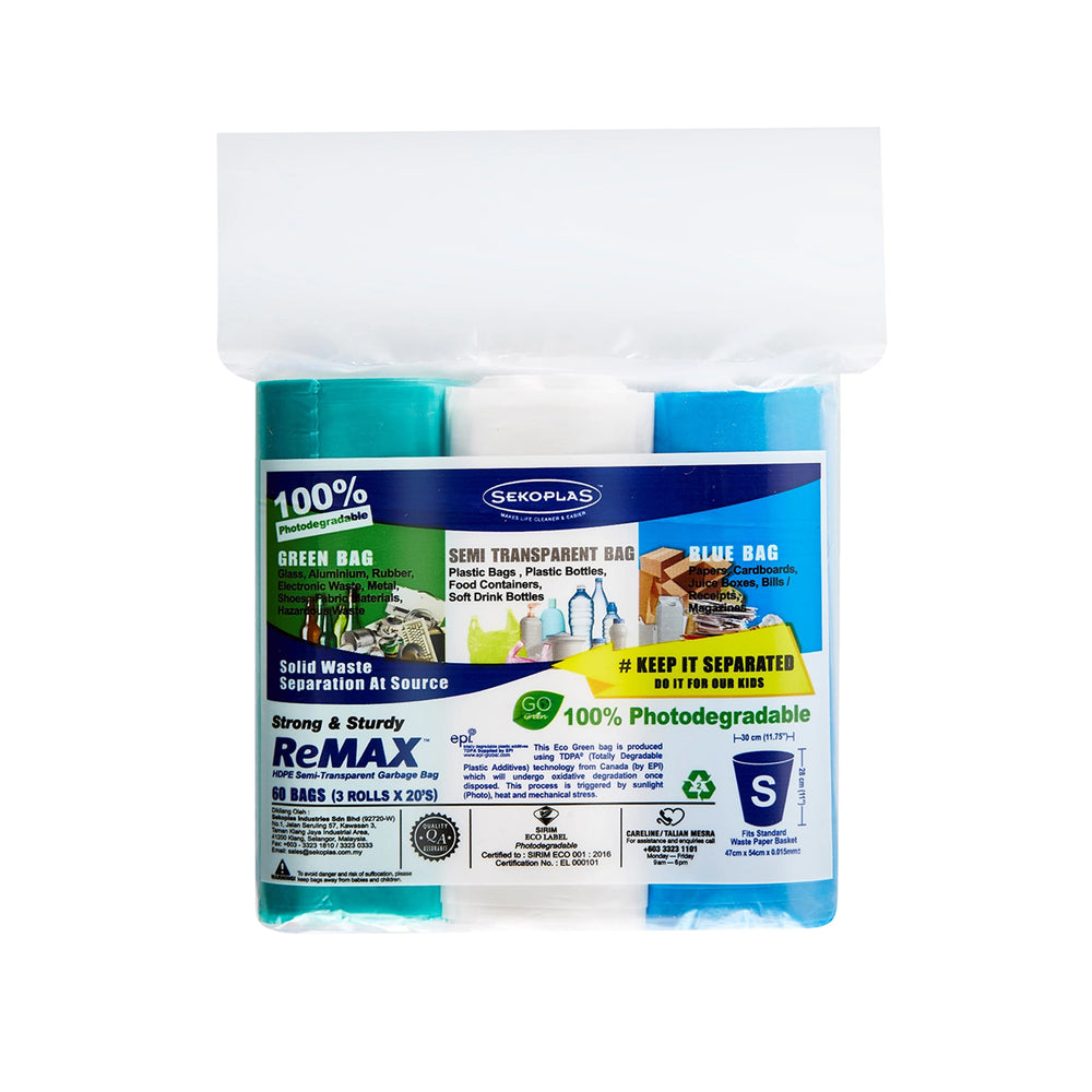 Sekoplas Remax 3 in 1 Small Roll 20pcs x 47 x 54cm 1pack