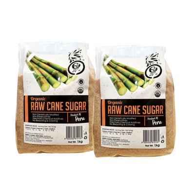 EARTH LIVING ORGN RAW CANE SUGAR 1KG