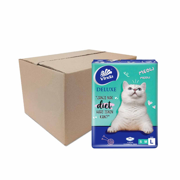 Vinda Deluxe 3ply Facial Tissues Soft Pack 110pcs x 4 (highest price)