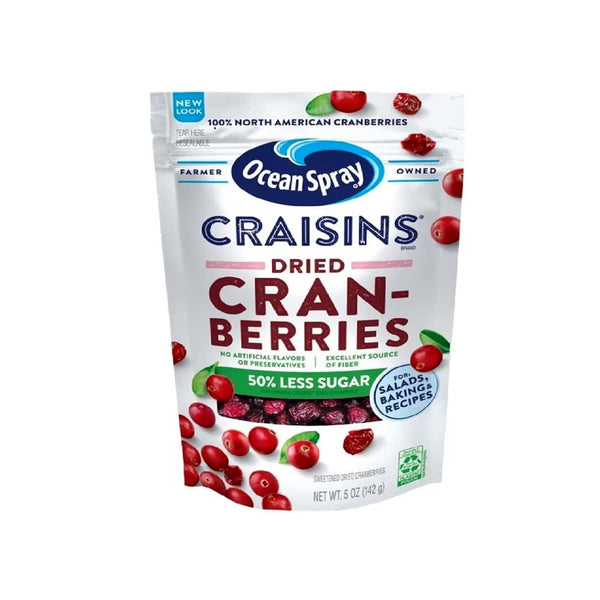 Ocean Spray Reduced Sugar Craisins Dried Cranberries with 50% Less Sugar 142g (highest price)